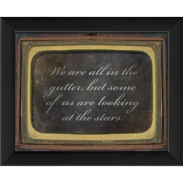 We Are All In The Gutter Framed Quote