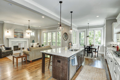 Example of a living room design in Atlanta