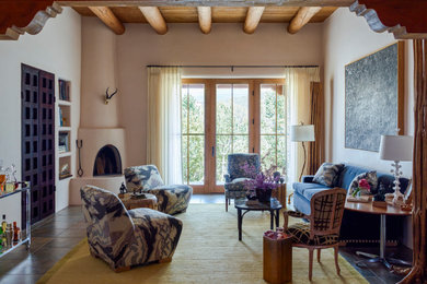 Southwest living room photo in Other