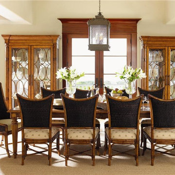 Island Estate 11 Piece Grenadine Rectangular Table With Cruz Bay Host And Mangro