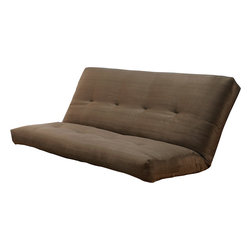 5000 Series Futon Mattress with premium Cover in Suede Olive - Futon Mattresses