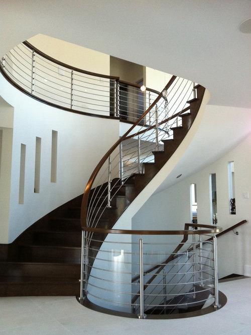 Stainless Steel Staircase Railing | Houzz