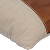 Metallic Faux Leather 18"x18" Copper Pillows Cover, Better Half Copper