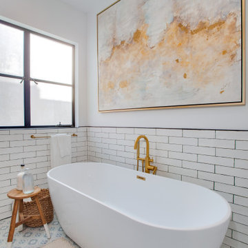 Boho Chic Master Bathroom Design