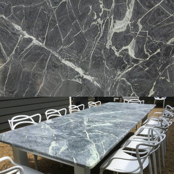 Titanium Soapstone Outdoor Table