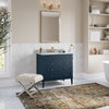 Regis Bath Vanity, Single Sink, 36", Blue, Freestanding