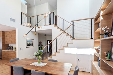 Inspiration for a transitional dining room remodel in San Diego