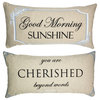 Funny Quote Bedroom Sunshine Double Sided Linen Pillow