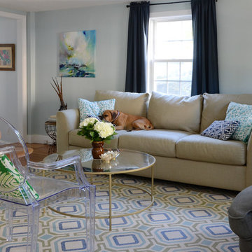 My Houzz: Classic Style With a Colorful DIY Twist in New England