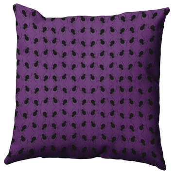 18"x18" Spider Cluster Decorative Throw Pillow, Amethyst