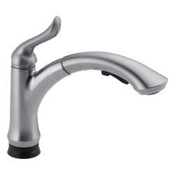 Delta Linden&trade; Single Handle Pull-Out Kitchen Faucet with Touch2O&reg; Technology - Kitchen Faucets
