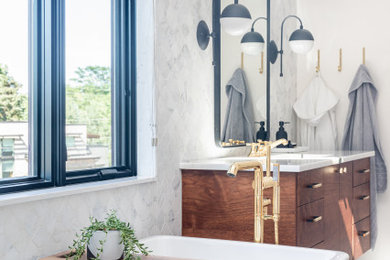 Bathroom - contemporary bathroom idea in Denver