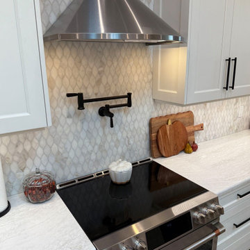 A Stunning Kitchen Transformation With Classic White Cabinetry