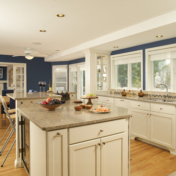 White and Blue Kitchen