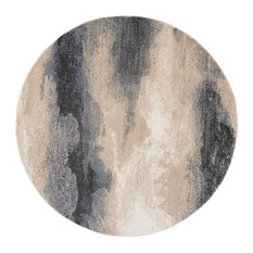 Nourison Maxell Polyester 5'3" X 5'3" Round Area Rugs In Flint 099446000866