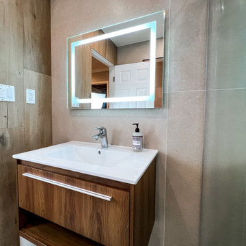 Wooden vanity Full remodel