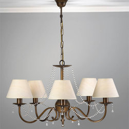 Lustrarte Lighting 337 Missangas Five Arm Chandelier - Chandeliers