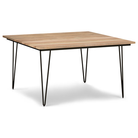 Hunter Solid Mango Wood and Metal 54, x 54, Square Dining Table