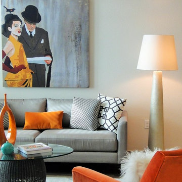 Transitional Living Room