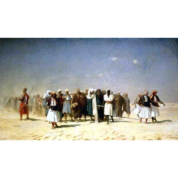 Jean-Leon Gerome Egyptian Recruits Crossing the Desert Wall Decal