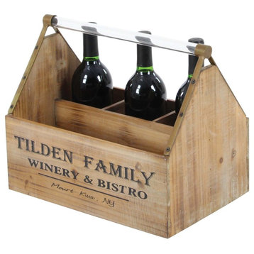 GwG Outlet Wooden Acrylic Wine Holder 14  x12
