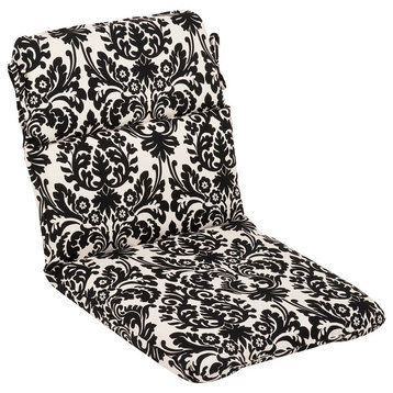 Essence Black Beige Rounded Corners Chair Cushion