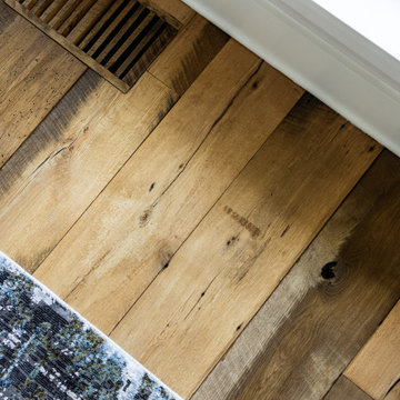 Original Face Skip Planed Reclaimed Oak Solid Plank Flooring