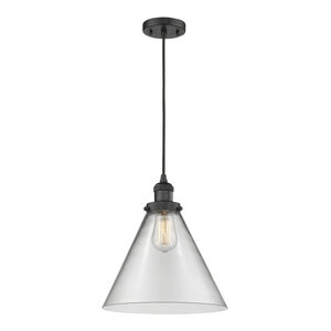 Innovations 201C-BK-G182 1 Light Mini Pendant Matte Black
