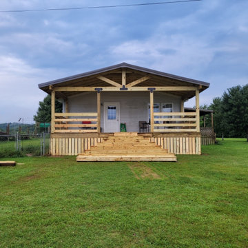 Covered Porch | Custom Farmhouse Styling | Mt. Pleasant, TN