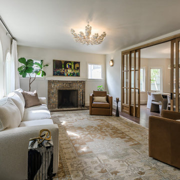Burlingame Gate Warm Transitional Living Room • Atelier Noël