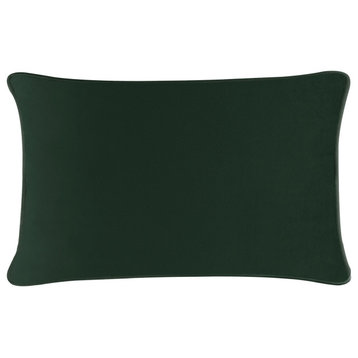 Sparkles Home Coordinating Pillow, Emerald Velvet, 14x20