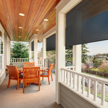 Non-Zip Screens provide shade and privacy