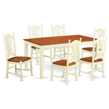 7-Piece Kitchen Nook Dining Set for Kitchen Dinette Table and 6 Chairs