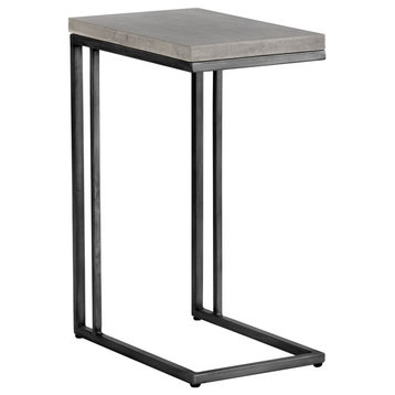 Sunpan Solterra Sawyer, C Shaped End Table