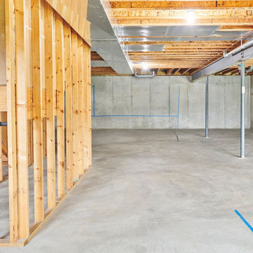 Basement Remodel with Golf Simulator