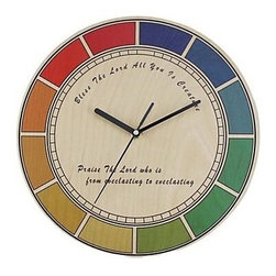Originality Wall Clock Colourful Index Dial Mute LC1098 - Wall Clocks