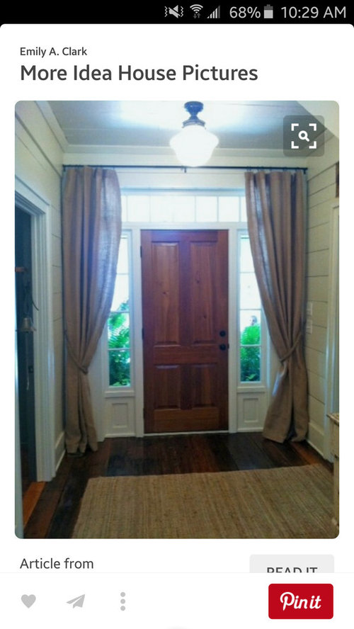 How should I cover my sidelight windows?