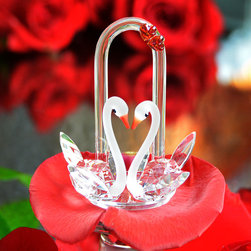 Crystal Love Swans - Decorative Objects And Figurines