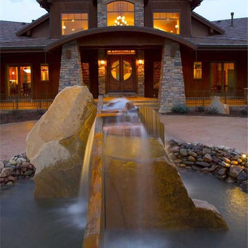 Luxury Lodge-Style Home - Entryway Exterior