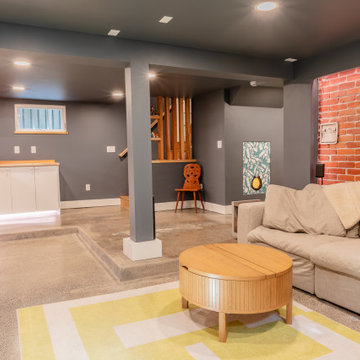 Sunnyside Eclectic Basement Remodel