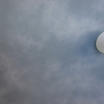 children's nursery clouds mural