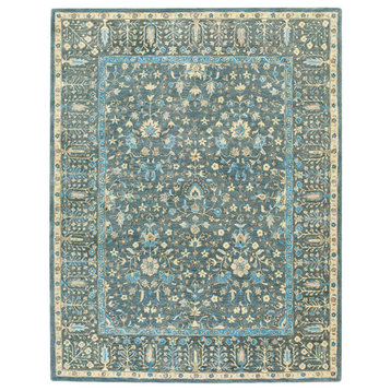 Capel Smyrna-Persian Cedars Blue 3157_400 Hand Tufted Rugs - 5' X 8' Rectangle