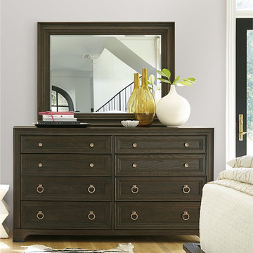 California Rustic Oak 8 Drawer Dresser