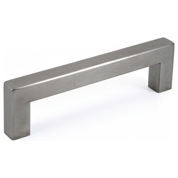 Celeste Square Bar Pull Cabinet Handle Brushed Nickel Stainless 14mm, 5"