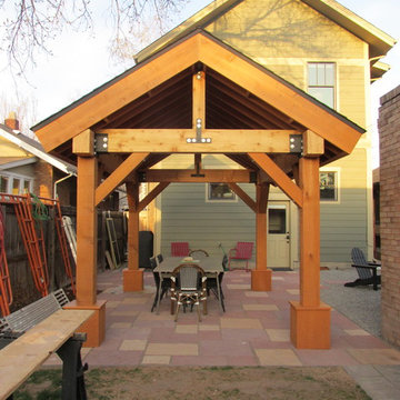 Outdoor living space / Patio Cover / Pergola / Cedar post and beam