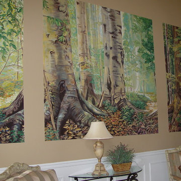 Stunning Trompe L' oeil Murals