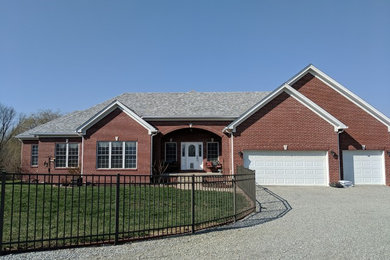 Inspiration for a timeless exterior home remodel in Louisville