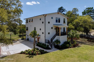 Example of an exterior home design in Other
