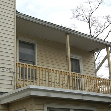 Harrisburg PA Rubber roof, replacement posts and replacement railings