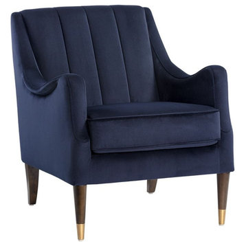 Patrice Lounge Chair, Abbington Navy
